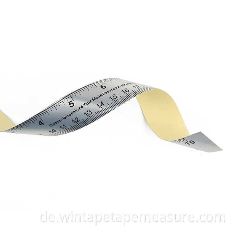 Wintape 12 Zoll 30 cm (20 mm) Breiter Tisch Klebemaßband Lineal Selbstklebendes Maßband OEM-akzeptables synthetisches Material